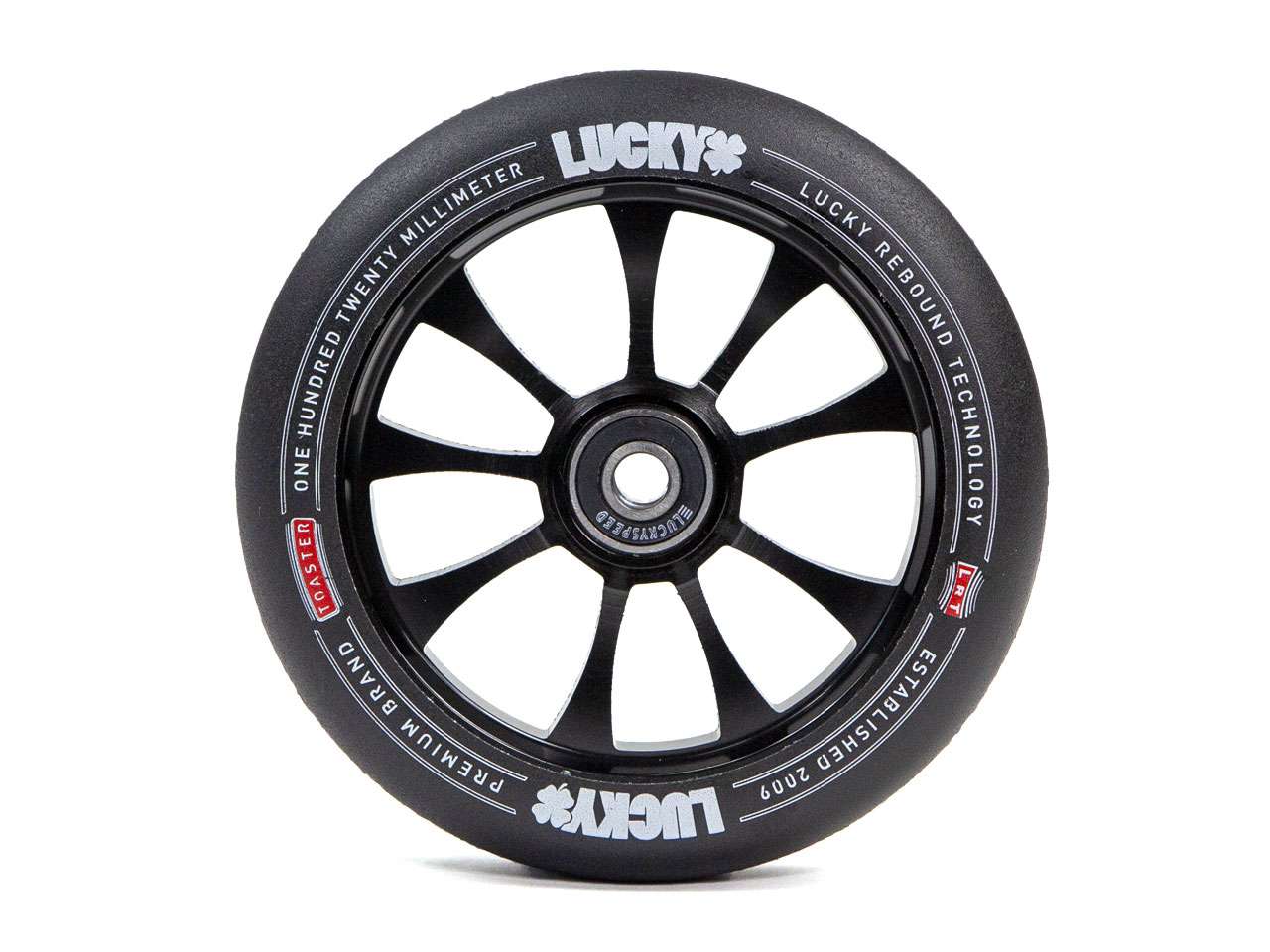 Pro Scooter Wheel - Black - TOASTER™ 120mm by Lucky Scooters
