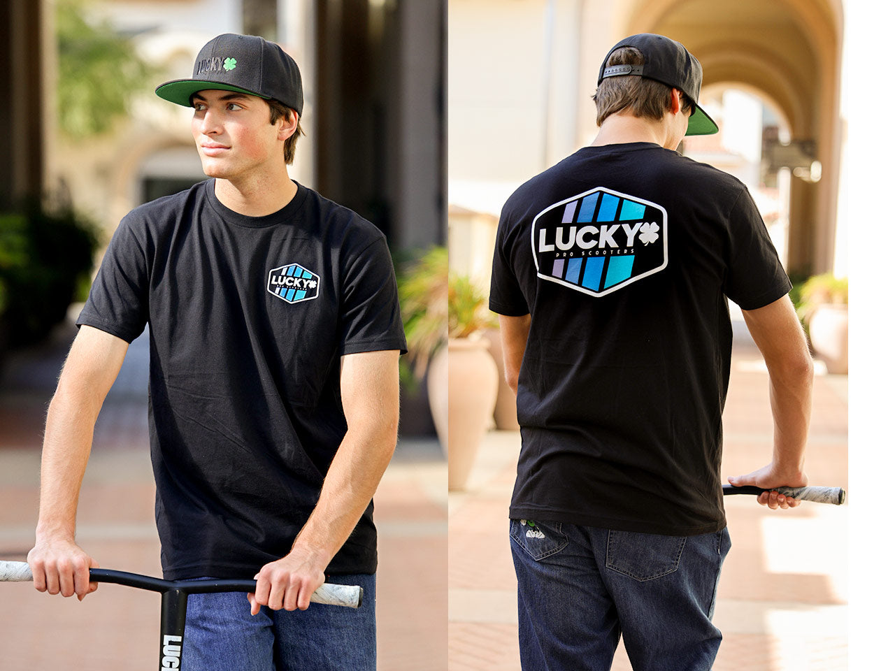 Lucky ALOHA T-Shirt - Black