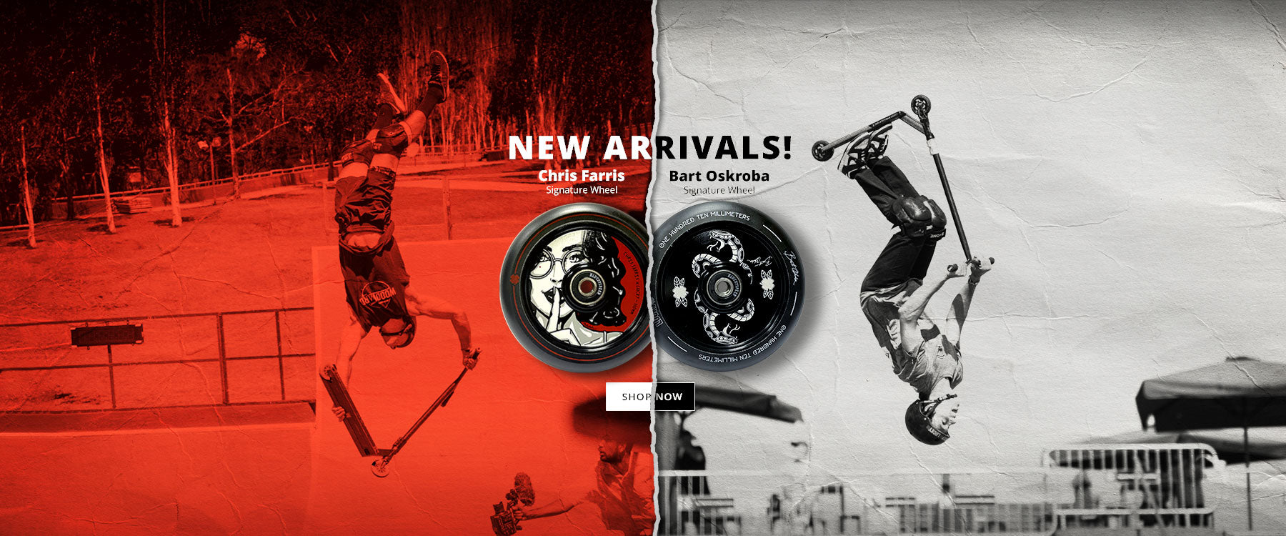 Bart Oskroba and Chris Farris Signature model -  Lucky Pro Scooter Wheels 