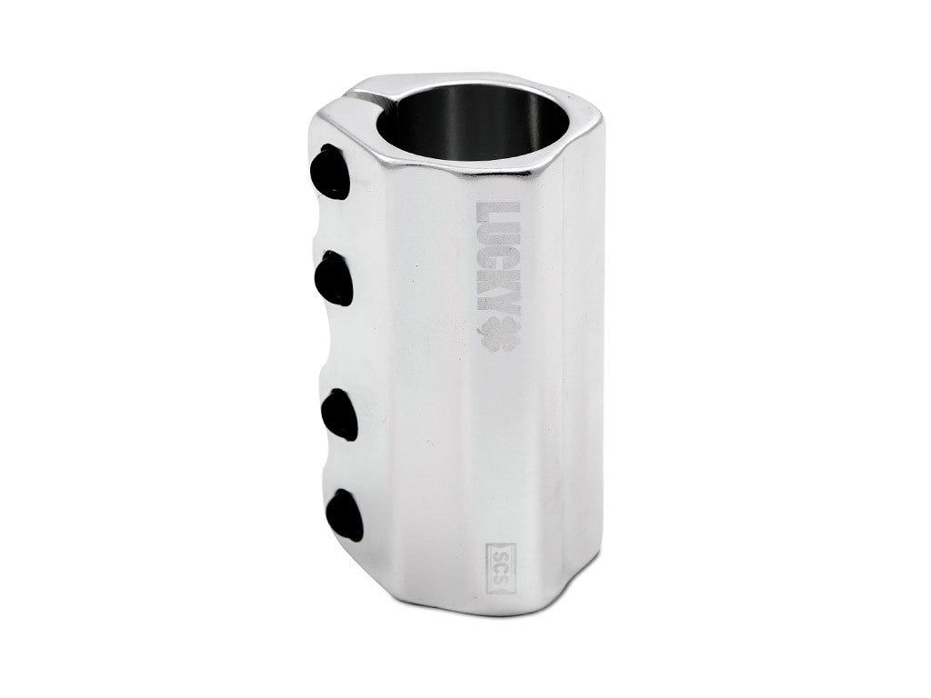 Pro Scooter Clamp - Polished - SCS by Lucky Scooters