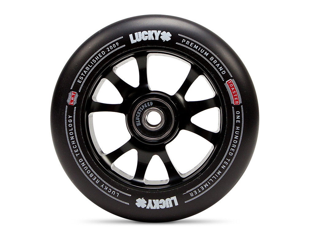 Pro Scooter Wheel - Black/Black - TOASTER™ 110mm by Lucky Scooters