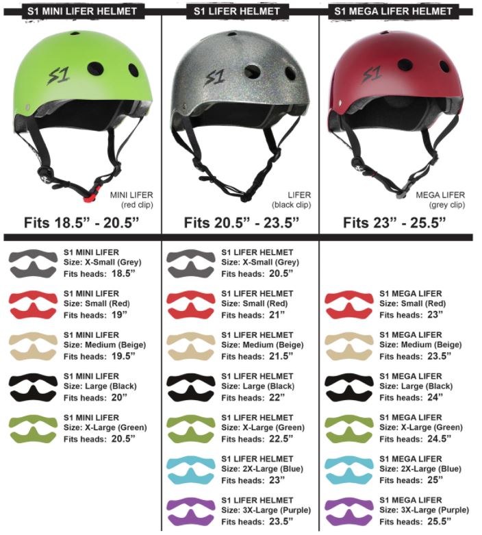 1 inch round motorcycle helmet pads S1 Lifer Helmet Sizing liner – Lucky Scooters