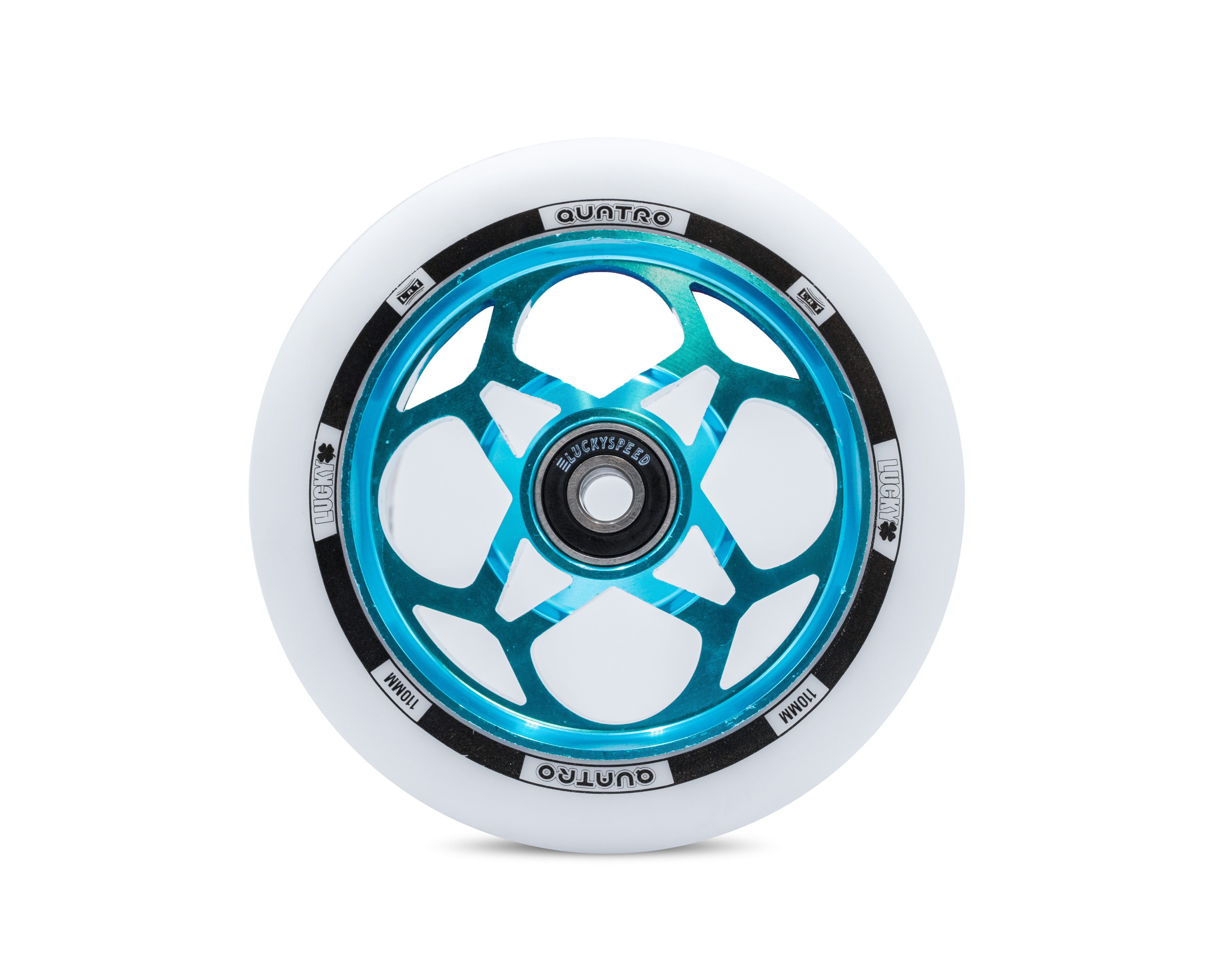 QUATRO™ 110mm Pro Scooter Wheel Teal White