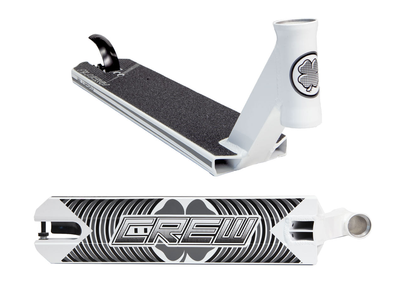 Pro Scooter Deck - White - Crew by Lucky Scooters